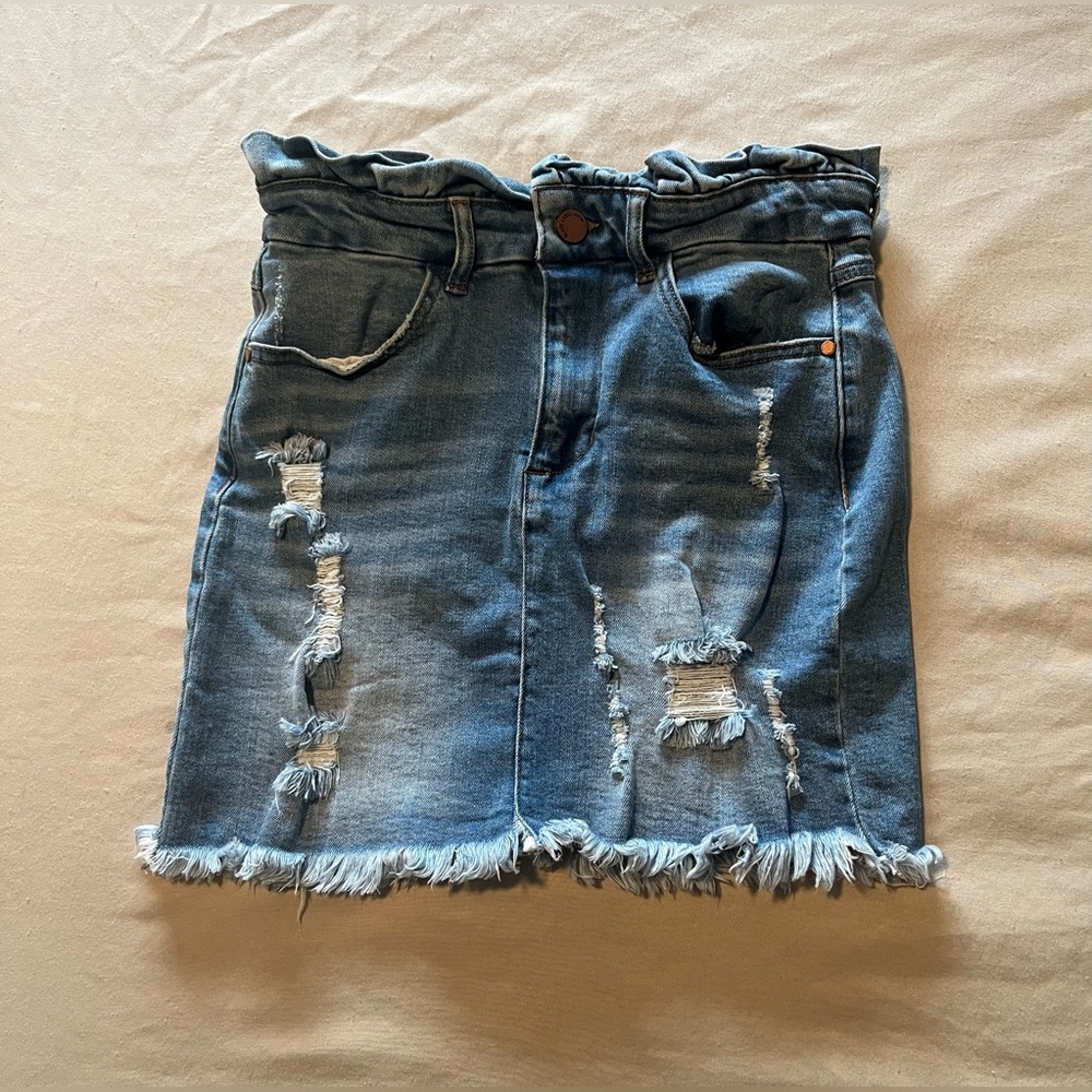 Black Label Denim Skirt